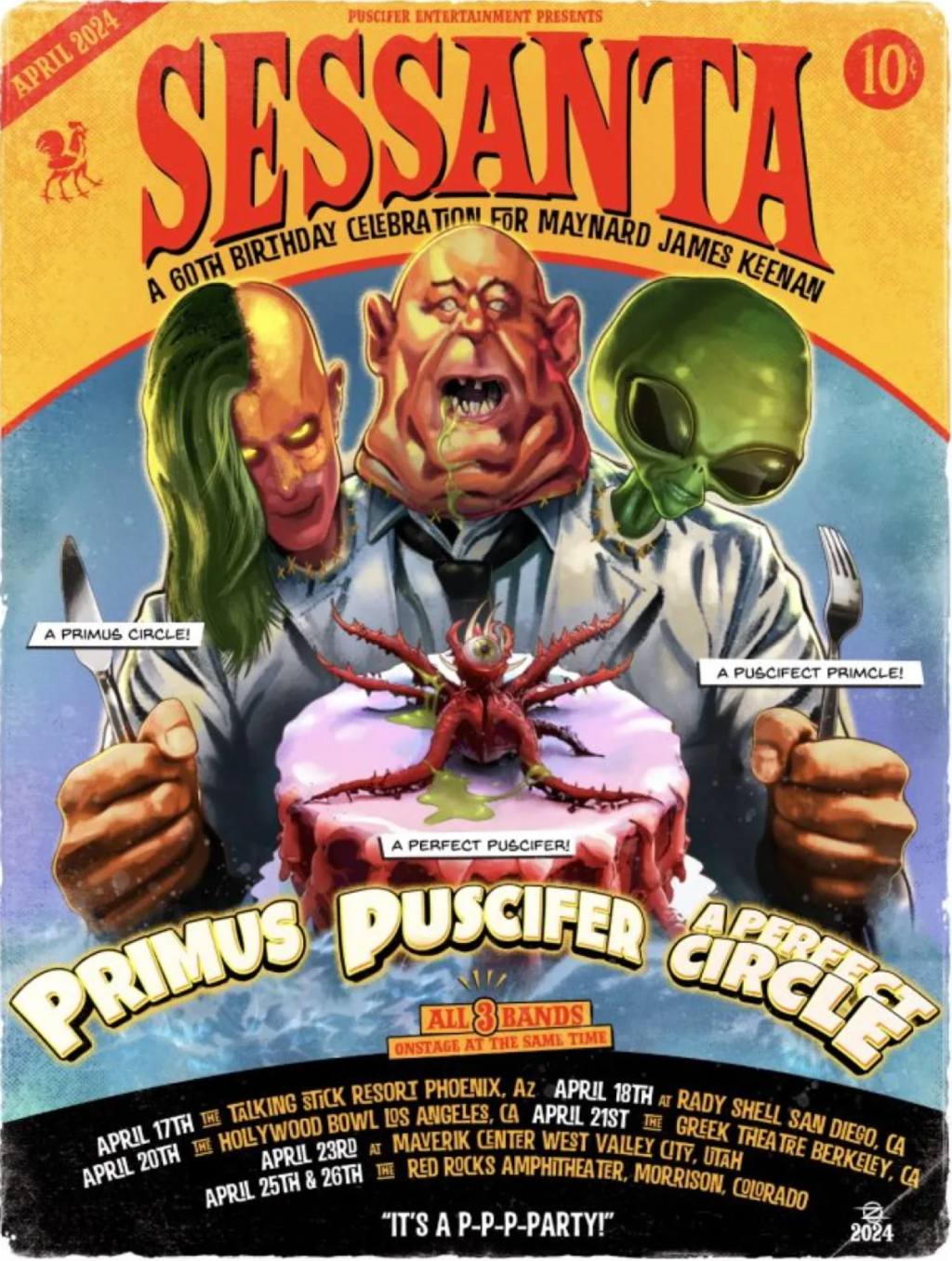 ROCK: A Perfect Circle, Puscifer, and Primus Announce Sessanta Tour&nbsp;Dates